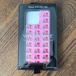 NET Wildflower iPhone 16 Pro Max Case - I ❤️ ME
